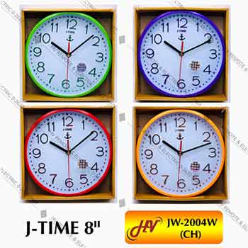 นาฬิกาฝาผนังยี่ห้อ J-TIME รุ่น JW-2004W ขนาด 8 นิ้ว